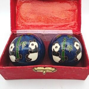 Baoding Chinese‎ Balls Panda Musical Healing Hand Therapy in Original Box